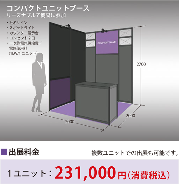 INTER BEE IGNITION コンパクトユニットブース図