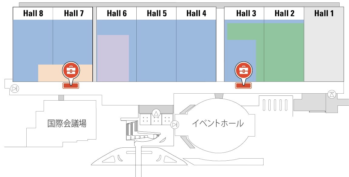 クロークサービス エリアMAP