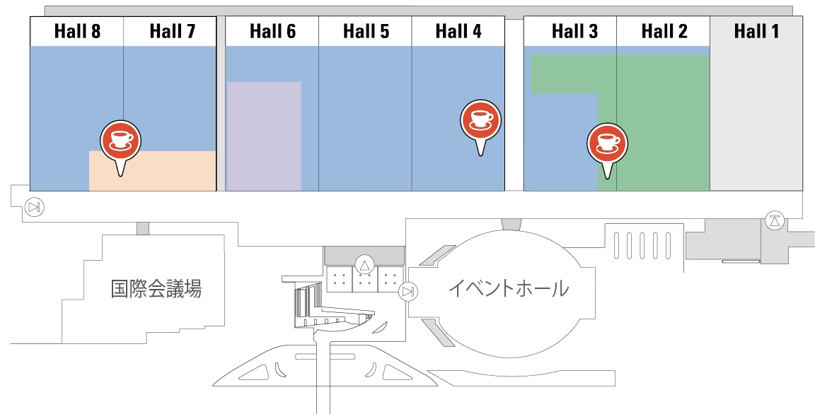 コーヒーマルシェ エリアMAP