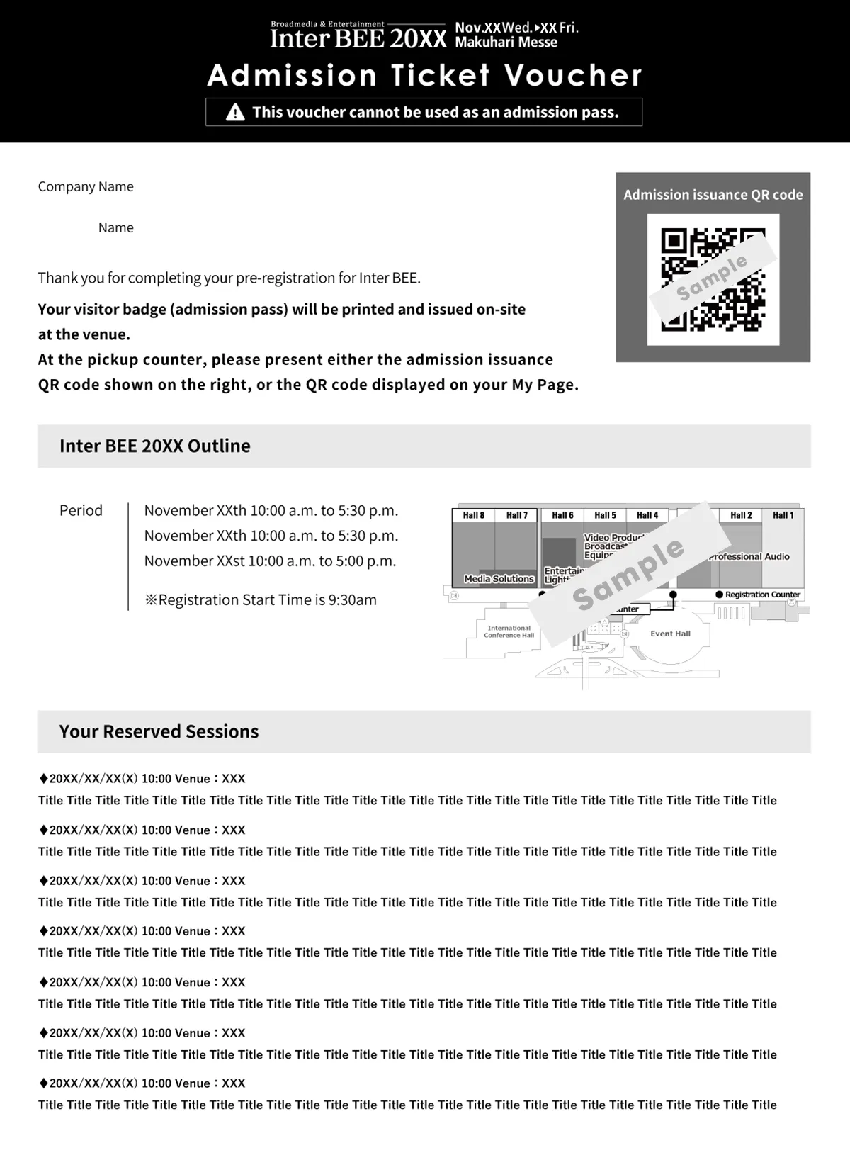 Admission Ticket Voucher