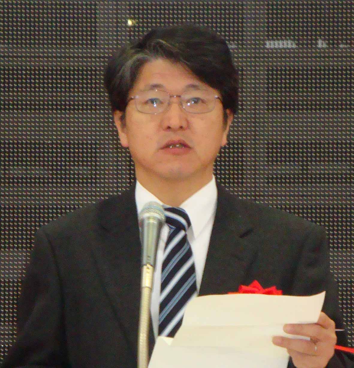 来賓の民放連 竹内淳 企画部長