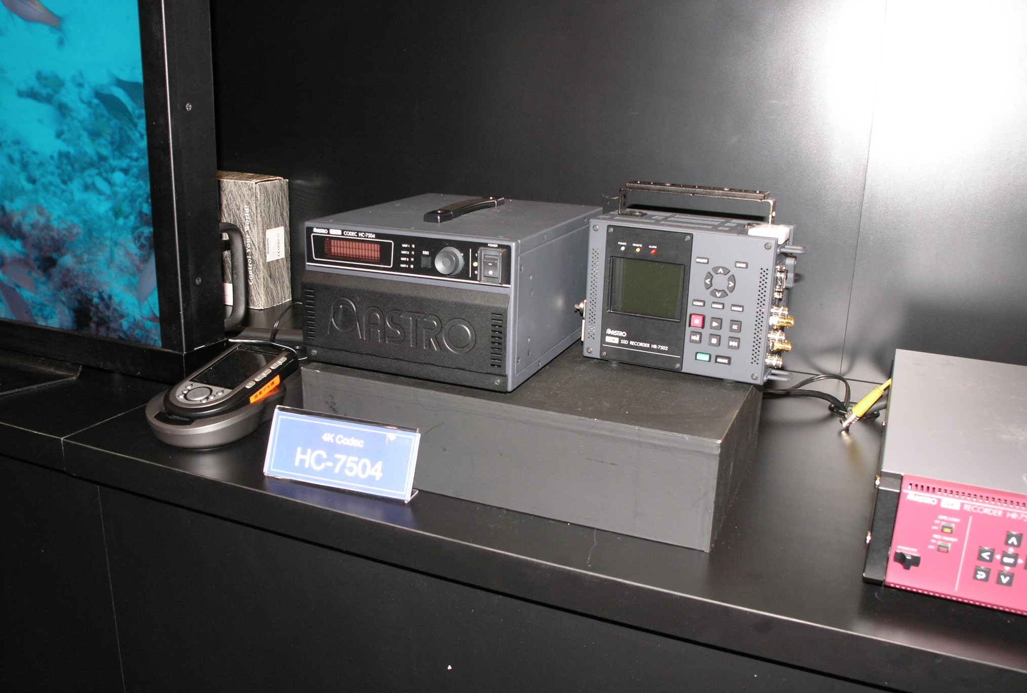 SSDによる4Kシステムの実演展示(アストロデザイン)
