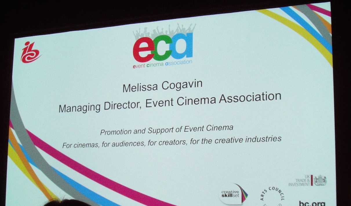 IBCで開催されたセッションでは、イベントシネマ協会のMelissa Cogavin氏が登壇した