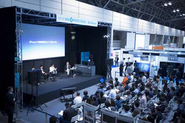 昨年のINTER BEE CREATIVE。いずれもクリエイターが最新情報をひっさげて登壇する注目のステージだ