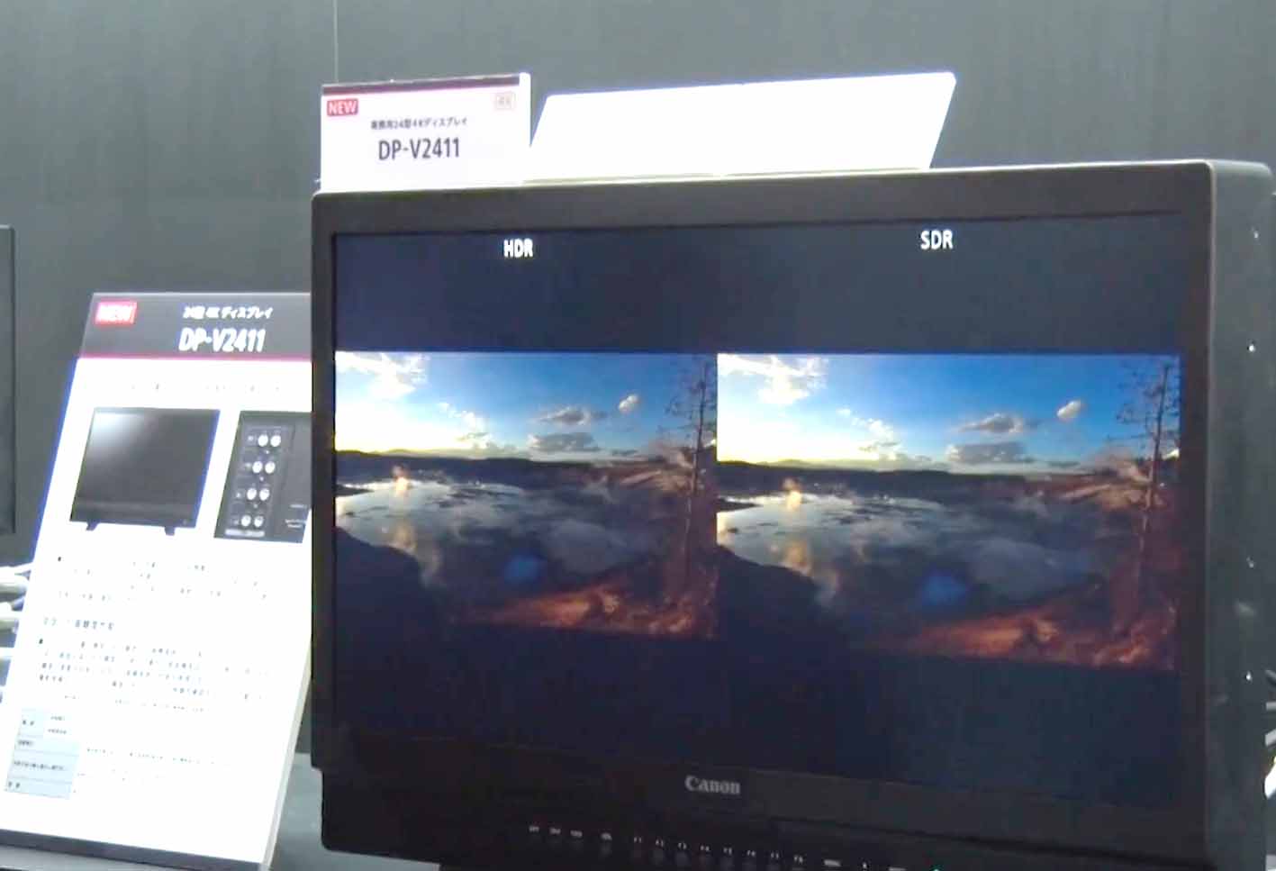 業務用ディスプレイ「DP-V2411」(2017年12月上旬発売予定)