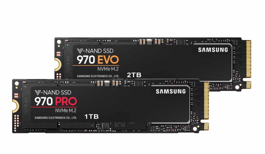 970 EVO(上)、970 PRO(下)