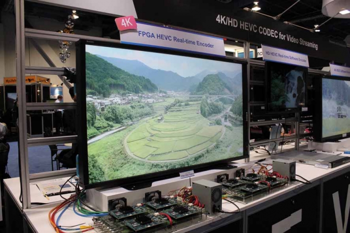 FPGA上にコーデックを搭載した4Kリアルタイムデモ