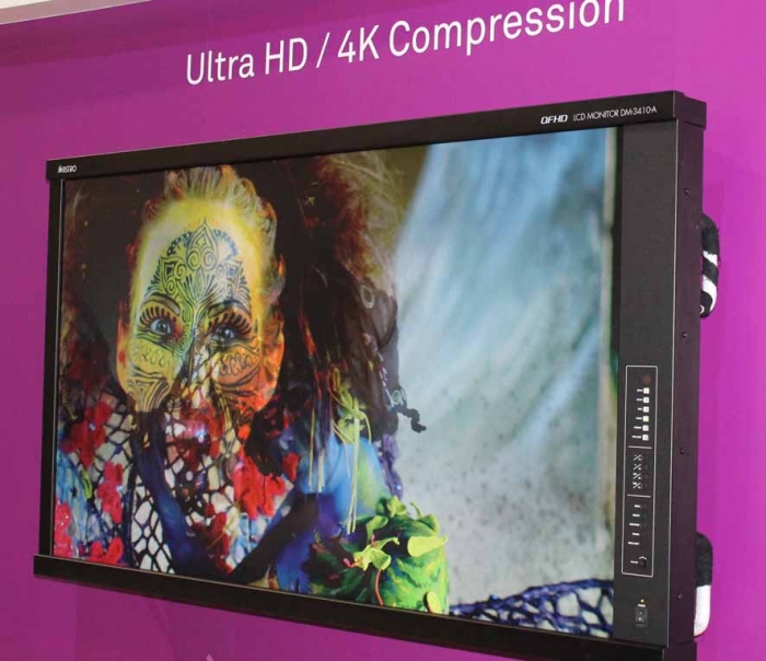 HEVCによる4K映像表示デモ